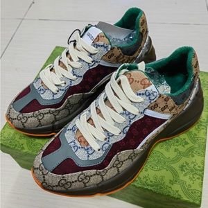 Men's GG Rhyton Canvas Fashion Sneakers size 9.5 w/ box tag still on